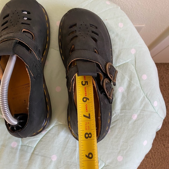 VINTAGE RARE Black Dr. Martens Mary Jane’s  Made in England Litte Girls size 2 - Picture 10 of 16